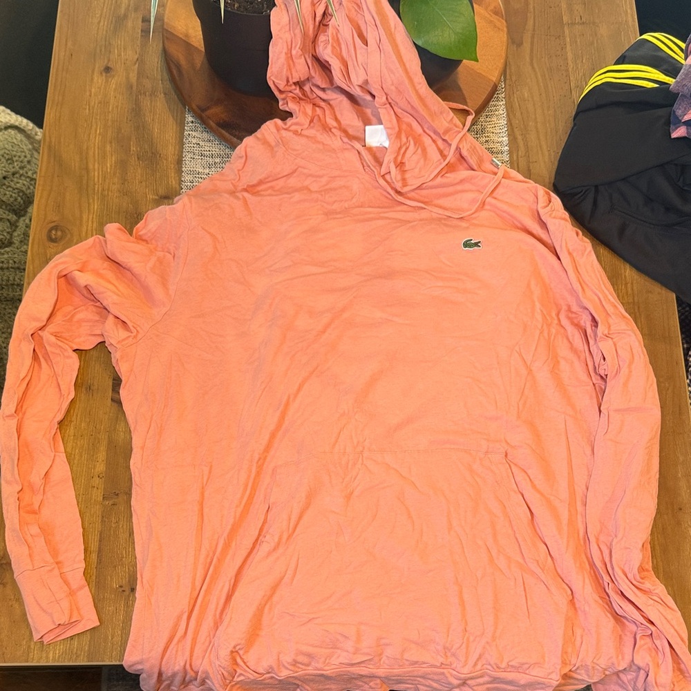 Lacoste Pink Long Sleeve Hoodie